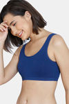 Zivame Girls Double Layered Non Wired Full Coverage Slip-on Beginner Bra (Pack of 2) - Navy — thumbnail 7